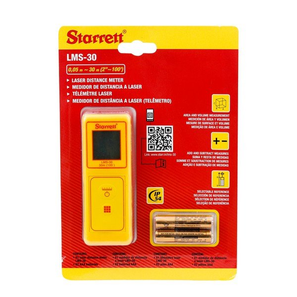 Trena A Laser 30 metros Lms-30 – Starrett