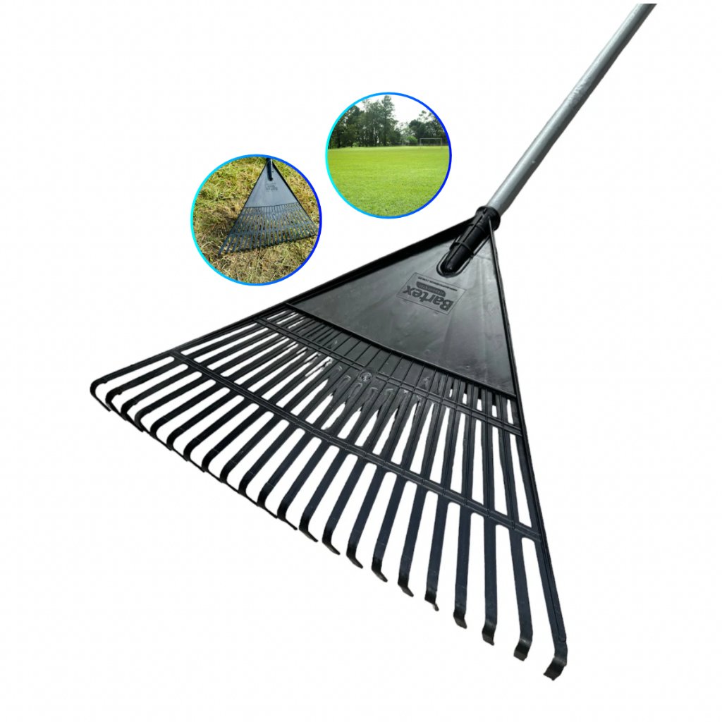 Vassoura Ancinho Reforçada 22 Dentes Para Jardim/Rastelo/Gramado Sem Cabo